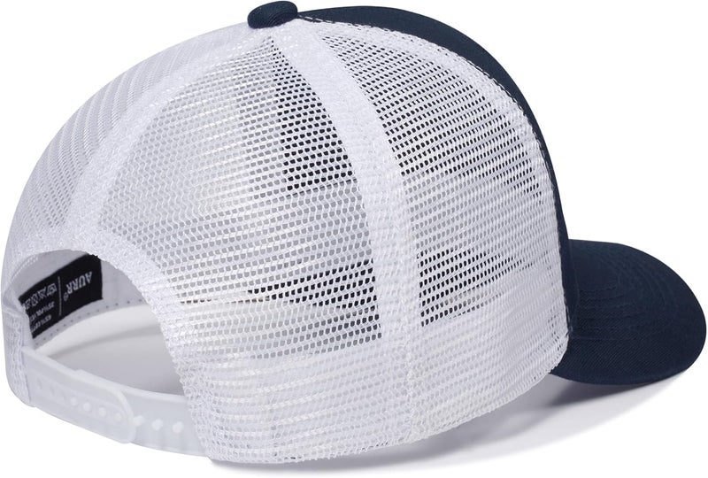 AURR American Flag Trucker Hat, Patriotic Baseball Cap for Men & Women, Breathable Mesh Adjustable Snapback, USA Flag Patch - Image 5